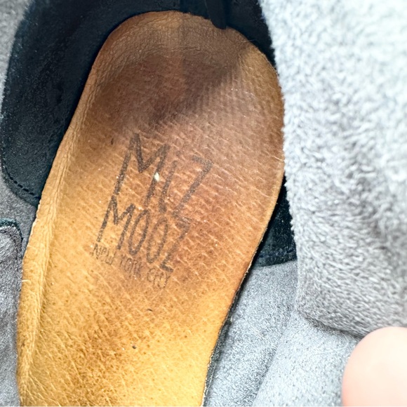 Miz Mooz Womens Lennox Lace-Up Bootie In Ocean Blue Leather Size 8 Minimalist - Picture 12 of 12